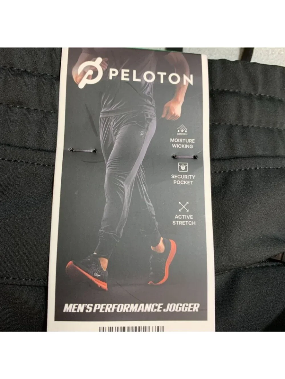 NWT Peloton Men's XL Black Performance Jogger Moisture-Wicking Activewear